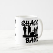 Shadow Band Fun Music Humor Slogan Koffiemok (Voorkant rechts)