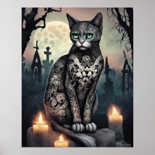 "Shadow" Black, Dag van de Dode Kat Poster