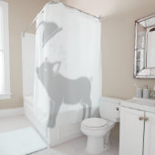 Shadow Buddy Pig in the Shower Douchegordijn (In situ)