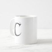 Shadow C – Lettre C foncée tasse (Devant gauche)