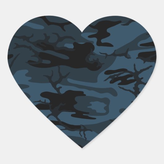 Shadow Camo Hart Sticker (Voorkant)