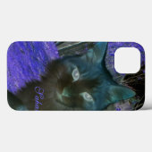 Shadow Cat in Lavender iPad Case (Achterkant (horizontaal))