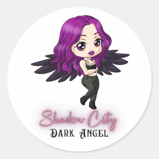 Shadow City Dark Angel Stickers (Voorkant)