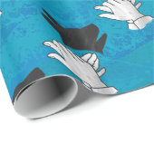 Shadow Dog op Blue Cadeaupapier (Rol Hoek)