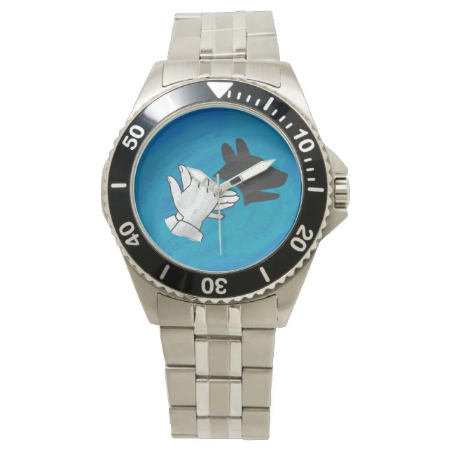 Shadow Dog op Blue Horloge (Voorkant)