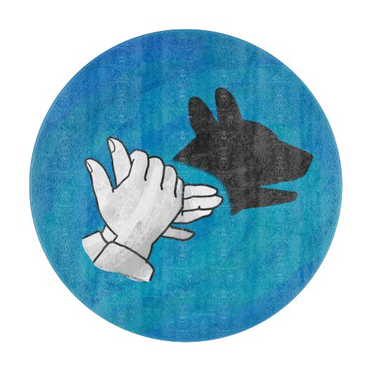 Shadow Dog op Blue Snijplank (Voorkant)