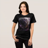 Shadow Dragon in Twilight Forest Tri-Blend Shirt (Voorkant volledig)