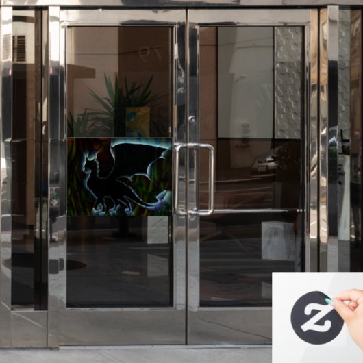 Shadow Dragon Raamsticker (Kantoordeur)