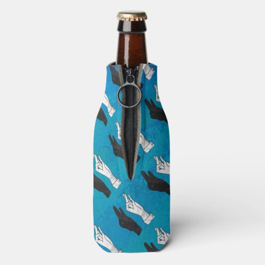 Shadow Duck op Blue Flesjeskoeler (Fles Achterkant)