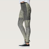 Shadow Grey Ash Net Style Pattern Vrouwen Mode Leggings (Links)