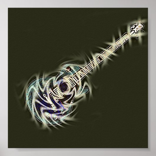 Shadow Guitar Poster (Voorkant)