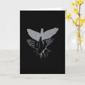 Shadow Hand Puppet Illustratie Kaart (Gele Bloem)