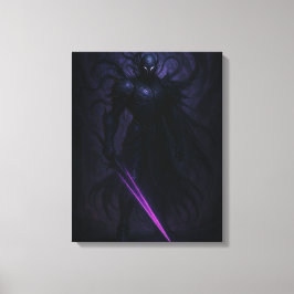 Shadow Knight | Dark Fantasy Warrior Artwork Canvas Afdruk