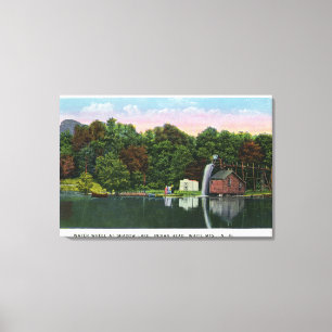 Shadow Lake Water Wheel Indian Head Uitzicht Canvas Afdruk