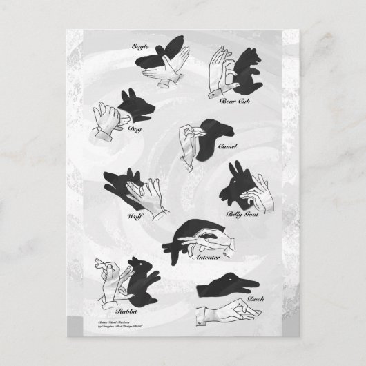 Shadow Puppets Briefkaart (Voorkant)