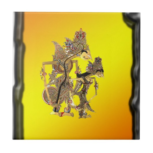 Shadow Puppets Indonesisch Tegeltje (Voorkant)