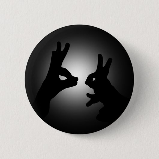 Shadow Puppets Ronde Button 5,7 Cm (Voorkant)