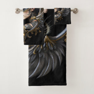 Shadow Queen – Panter Spirit Embleem. Bad Handdoek