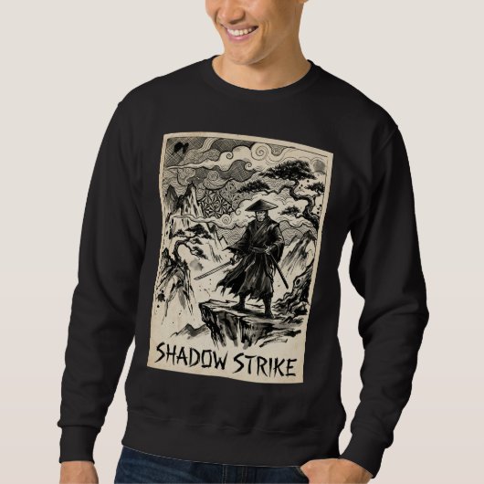 Shadow Strike Samurai Ink Art Sweatshirt (Devant)