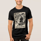 Shadow Strike Samurai Ink Art Tri-Blend Shirt (Voorkant)