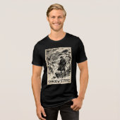 Shadow Strike Samurai Ink Art Tri-Blend Shirt (Voorkant volledig)