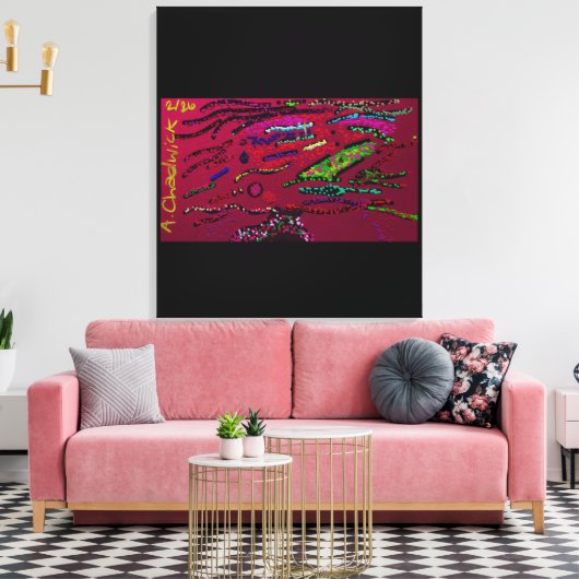 Shadow Tree  Canvas Afdruk (Insitu (Woonkamer))