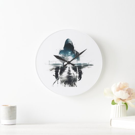 Shadow Wanderer Art Clock Grote Klok (Huis)