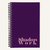 Shadow Work Midnight Paarse Journal Notitieboek (Voorkant)