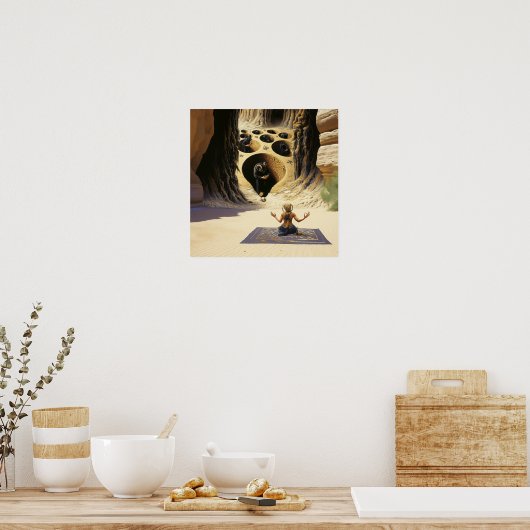 Shadow Work Witchy Recovery AI Art Matte Value Poster (Keuken)