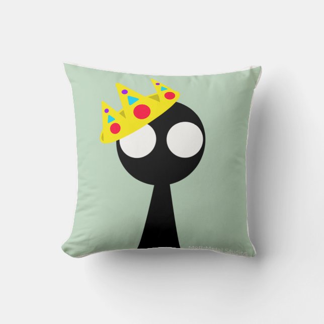 Shadow World - Roi "Bonjour là" - coussin (Recto)