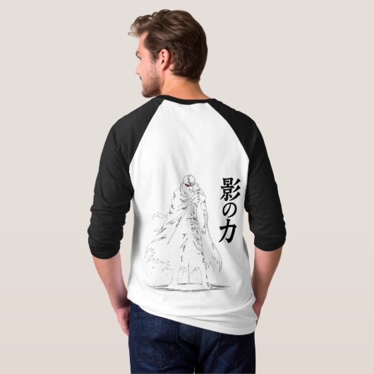 Shadow Wrath: Dual-Sided Ninja Power T-shirt (Achterkant volledig)