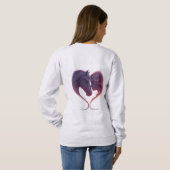 Shadowed Horse & Lady Heart Sweatshirt (Dos entier)