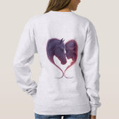 Shadowed Horse & Lady Heart Sweatshirt (Dos)