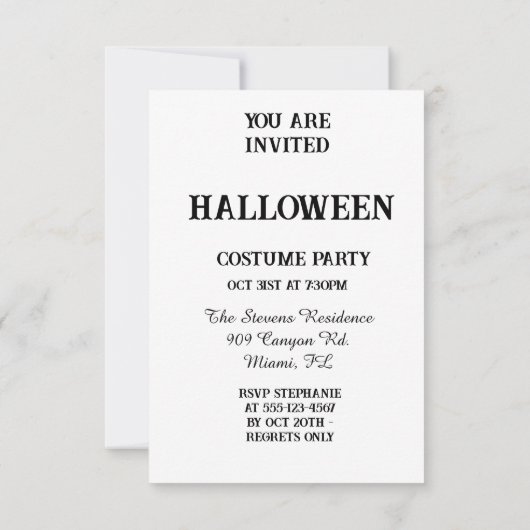 Shadowed Soiree: Pas je schemering aan in Hallowee Kaart (Achterkant)