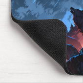 🌑🔥 Shadowfang – Dark Wolf Pack Mousepad Muismat (Hoek)