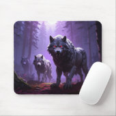 Shadowfang Pack – Midnight Wolves Fantasy Mousepad Muismat (Met muis)