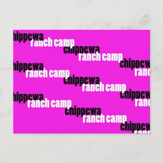 Shadowing Chippewa (roze) Briefkaart (Voorkant)