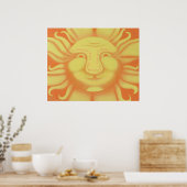 Shadows zal achter je afdrukken Herfsten Poster (Keuken)