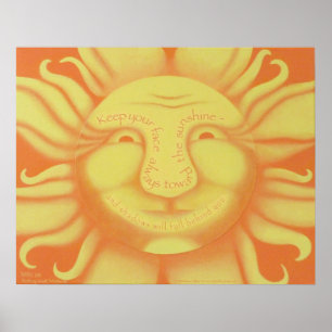 Shadows zal achter je afdrukken Herfsten Poster