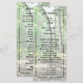 Shady Bossen Wedding Programme Programma (Voorkant / Achterkant)