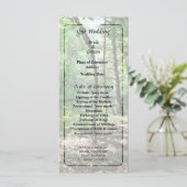 Shady Bossen Wedding Programme Programma (Staand voorkant)