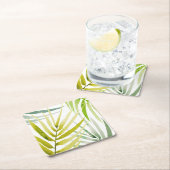 Shady Palms Vierkante Kartonnen Onderzetter (Insitu)