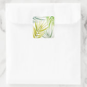 Shady Palms Vierkante Sticker (Tas)