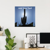 Shady Saguaro Poster (Thuiskantoor)