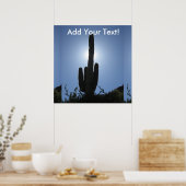 Shady Saguaro Poster (Keuken)
