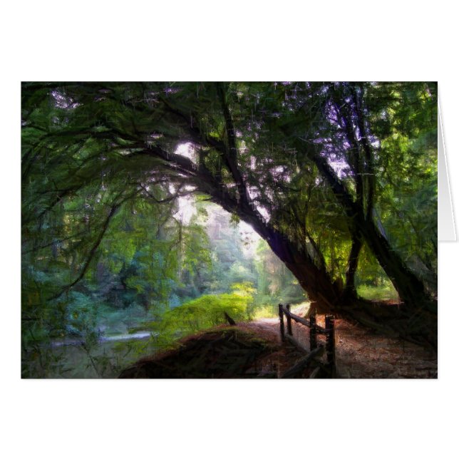 Shady Stream-kaart (Voorkant Horizontaal)