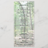 Shady Woods Wedding Programme (Dos)