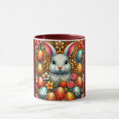 SHAE ~ EASTER BUNNY Oeufs Fleurs ~ Mug (Centre)