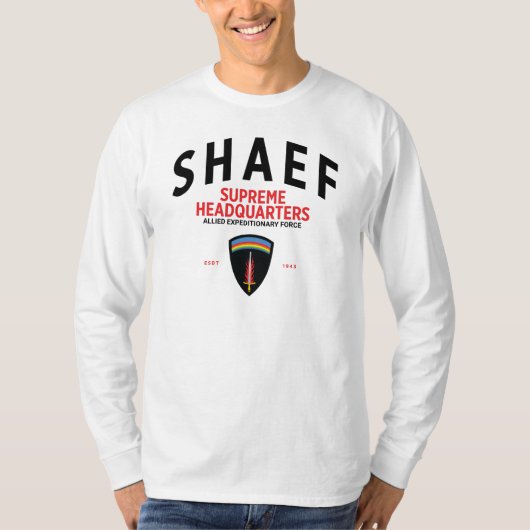 SHAEF Supreme Headquarters Tribute Long Sleeve T-shirt (Voorkant)