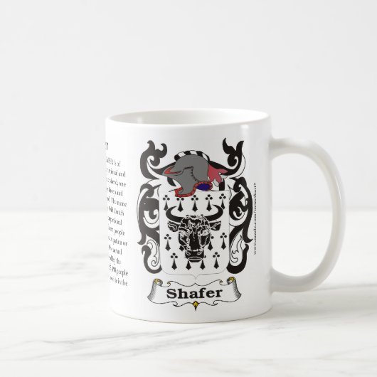 Shafer Family Coat of Arms Mok (Rechts)